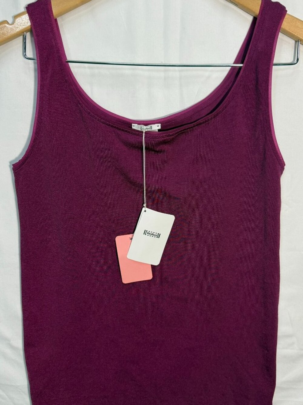 Wolford Jamaika Top Womens M Mineral Red Sleeveless Stretch Tank 55035 NWT